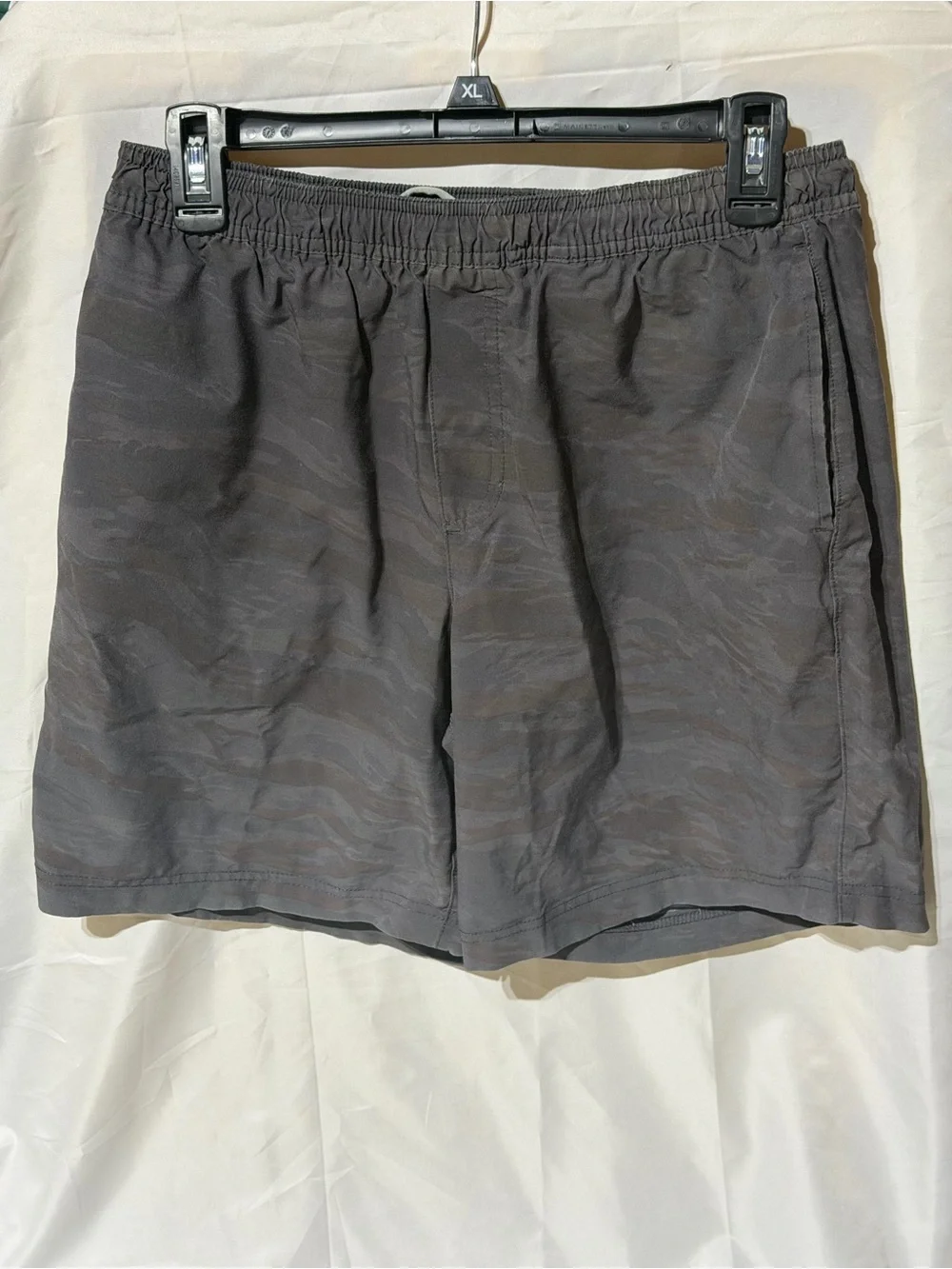 Chubbies Shorts Men's Size Large Elastic Waist Green Camouflage Lined 7